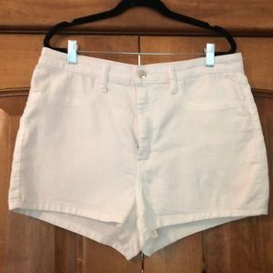 Wild Fable white high rise denim shorts